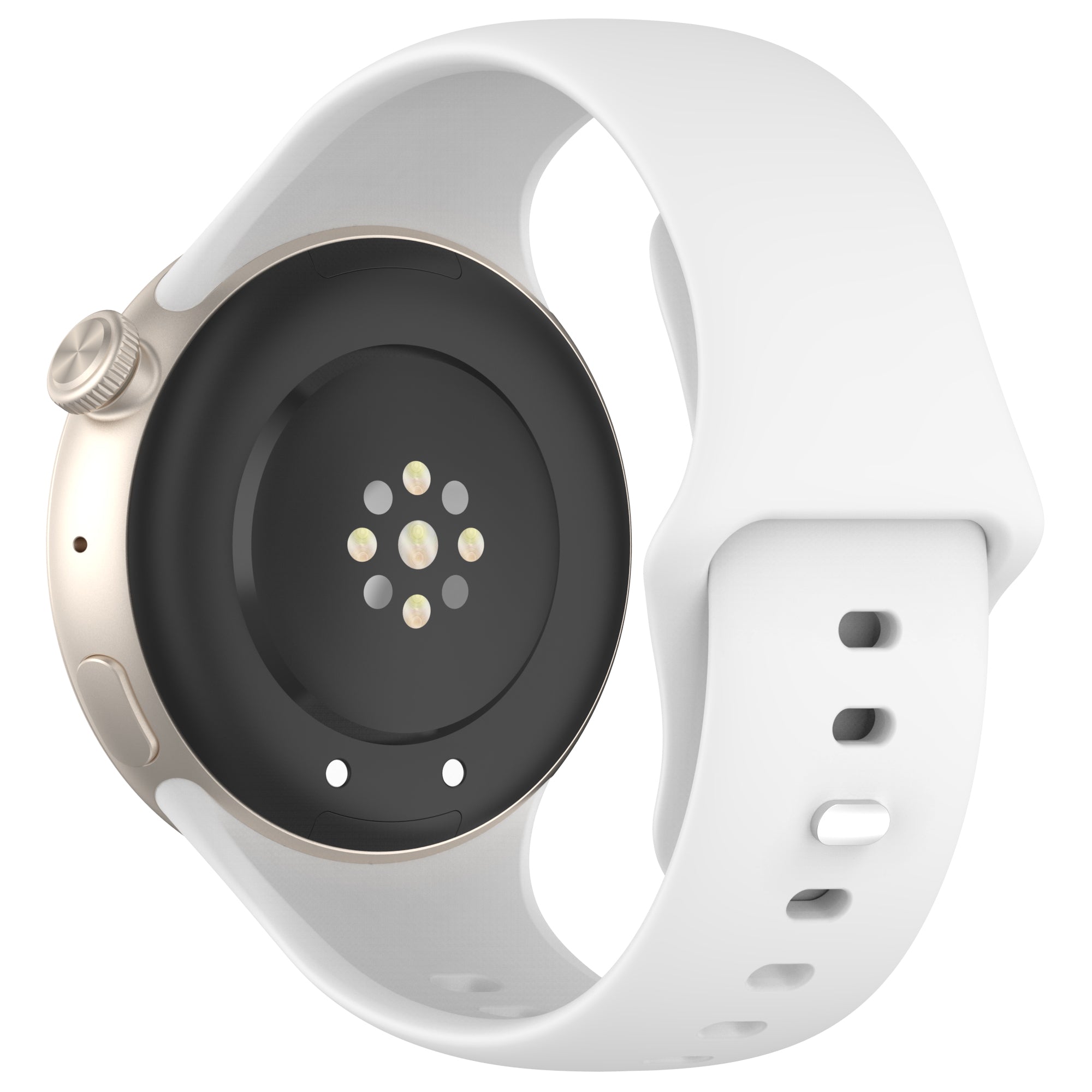 For vivo Watch 3 Silicone Watch Band Adjustable Wrist Strap Replacement - White For vivo Watch 3 Silicone Watch Band Adjustable Wrist Strap Replacement - White